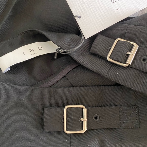 IRO Virgin wool trousers in Black SZ 40( 30”waist) NWT/ retail $395 - Picture 5 of 10